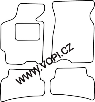 Textil-Autoteppiche Mazda MX-6 Colorfit (2815)